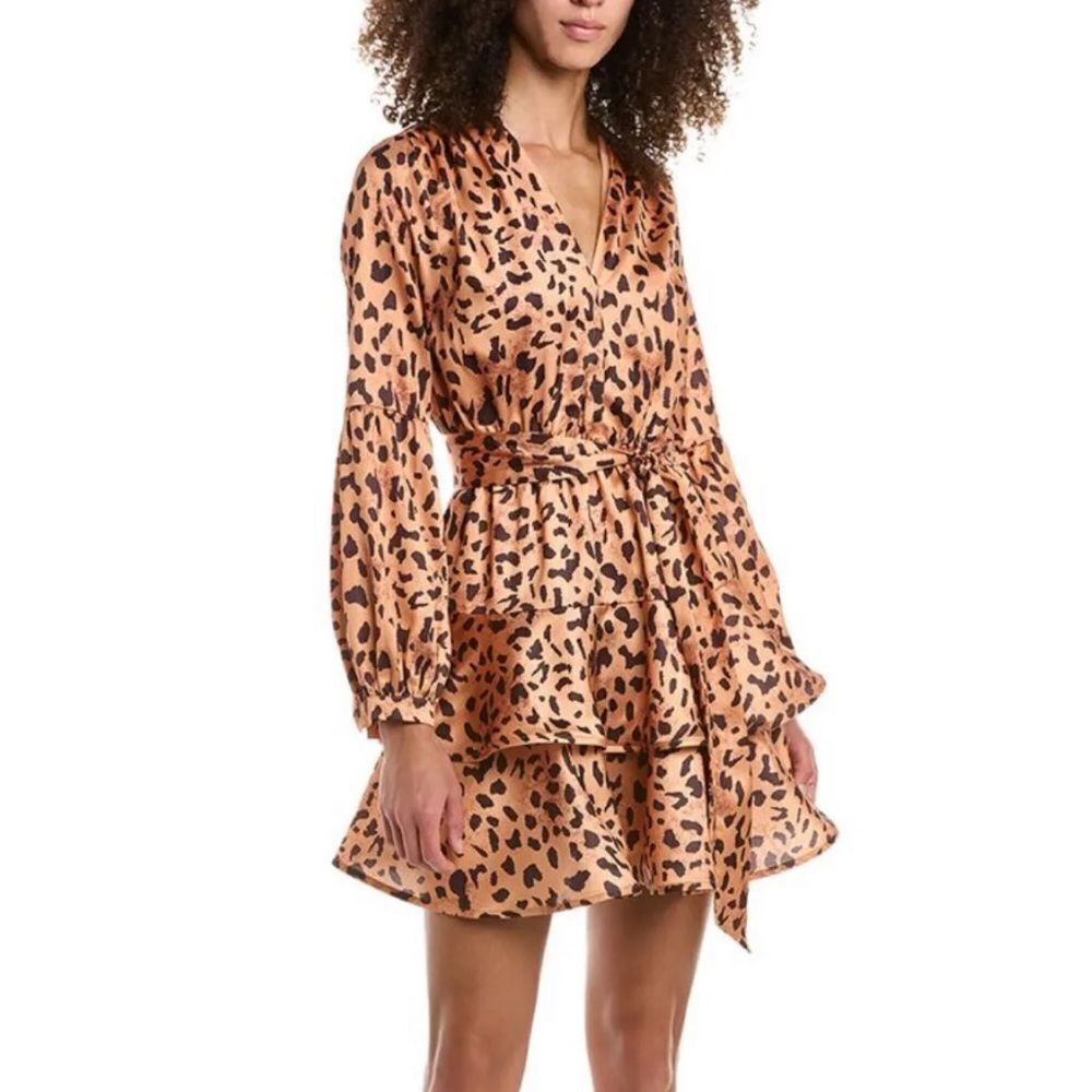 BEULAH Tiered A Line Mini Dress